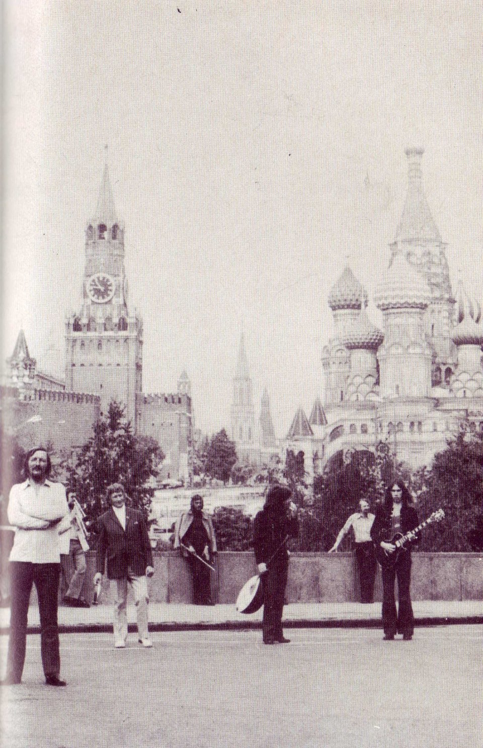 (From the book) An appropriately chaotic photoshoot for the Moscow tour.
