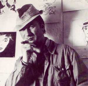 The author pictured on the back cover of his 1985 autobiography ffundamental ffolkes.