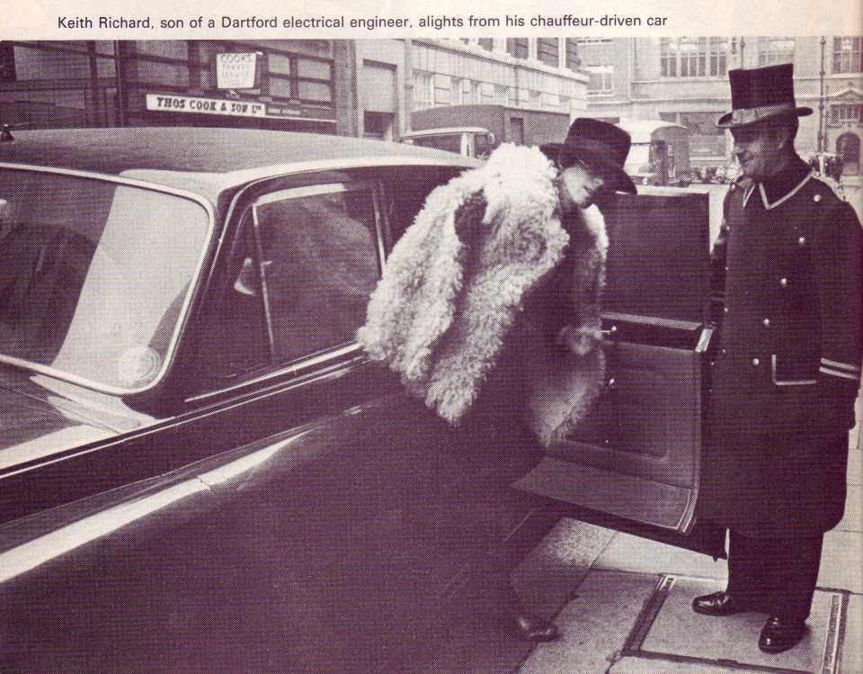 Keith Richards and chauffeur